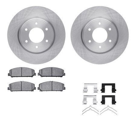 DYNAMIC FRICTION CO 6512-67495, Rotors with 5000 Advanced Brake Pads includes Hardware 6512-67495